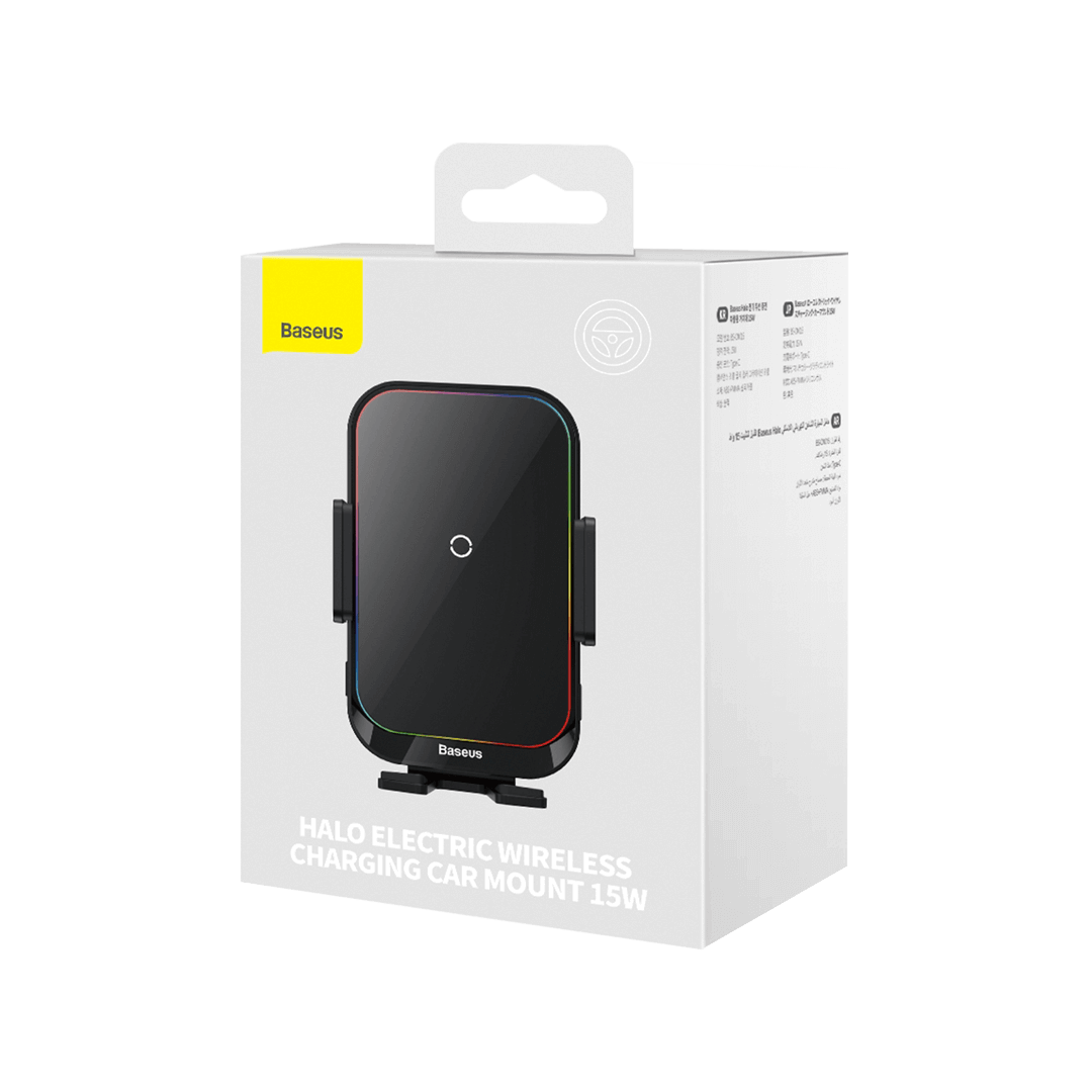 Baseus Halo Electric Wireless Charging Car Mount 15W BS-CM015