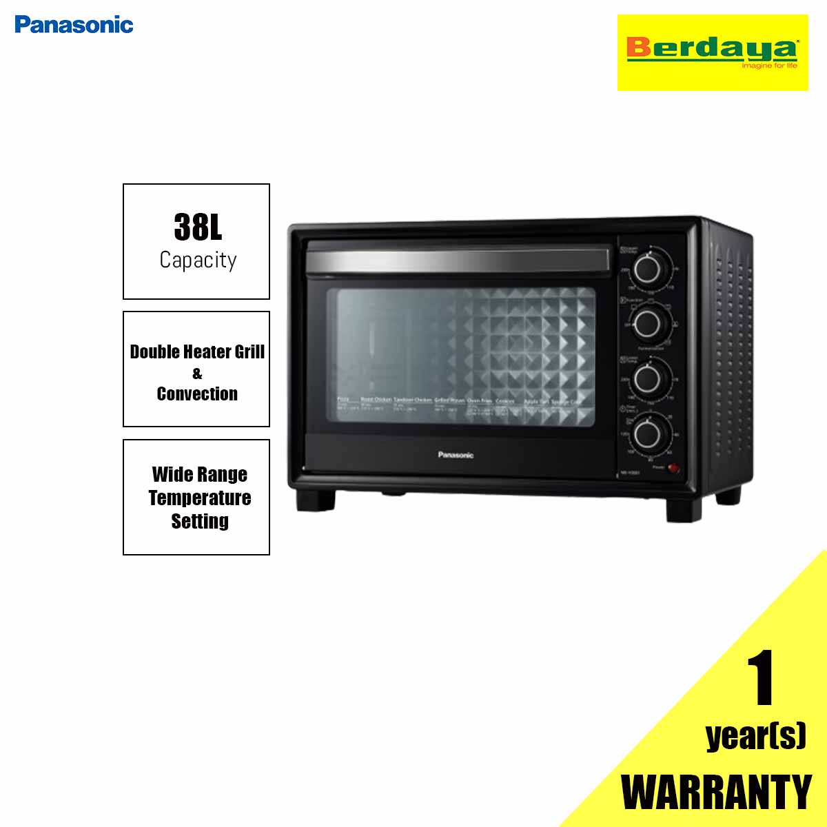 Panasonic NB-H3801KSK electric oven review Malaysia