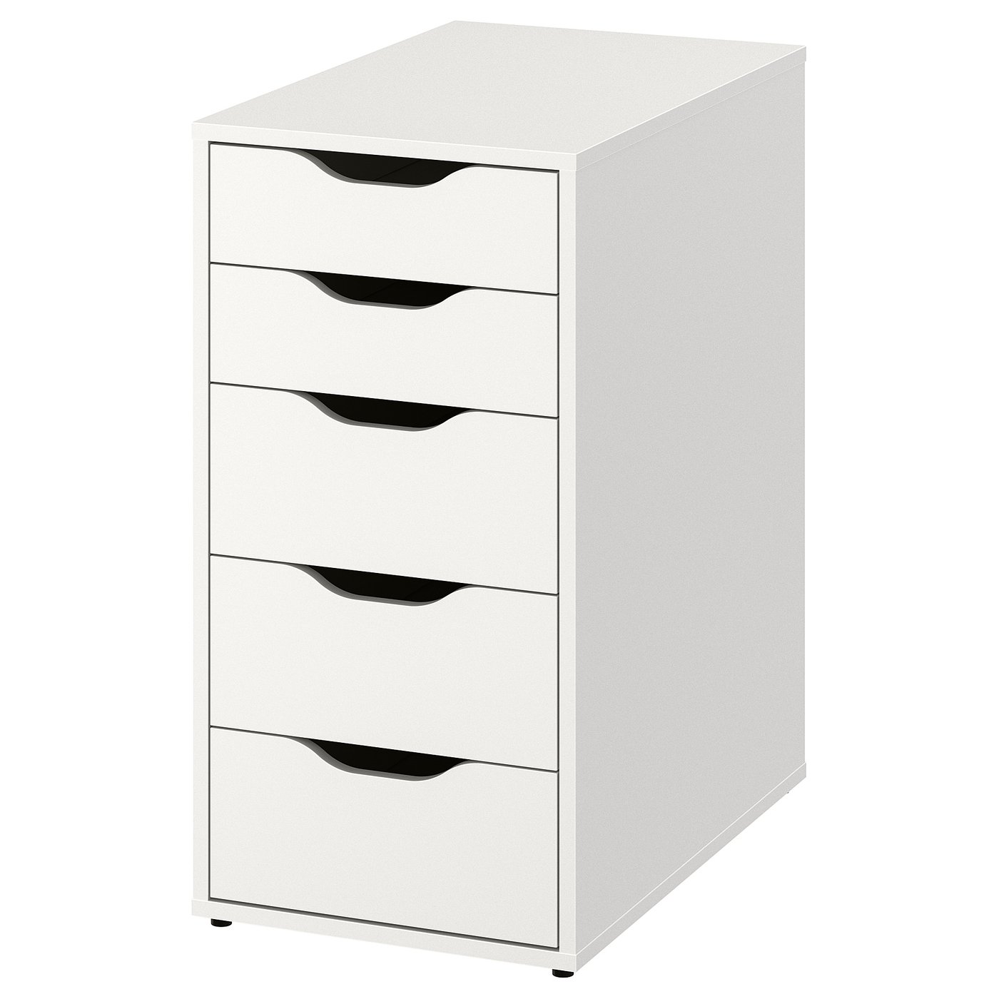 IKEA ALEX White 36x70 cm 白色五抽屉柜,货号404.735.49