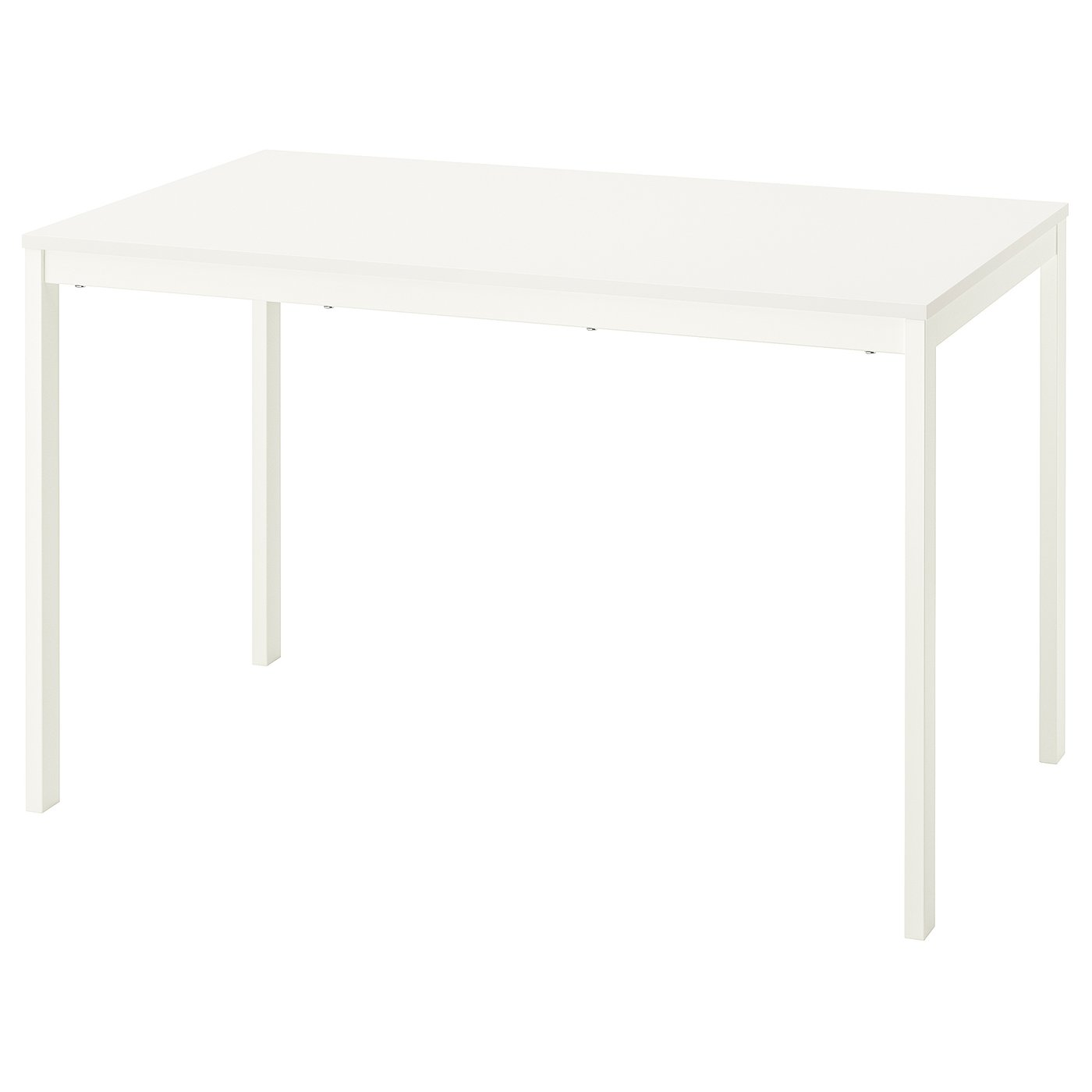 IKEA VIHALS 120/180x74厘米白色伸缩桌的日常短版状态