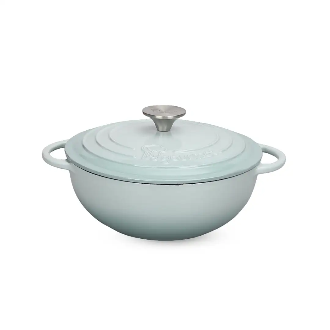 La gourmet Amoura 22cm 2.5L 珐琅铸铁炖锅，双侧环形把手及配套锅盖