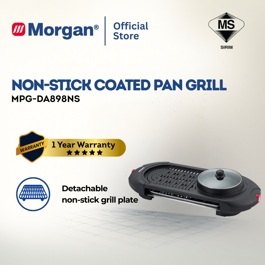 Morgan MPG-DA898NS detachable grill and steamboat